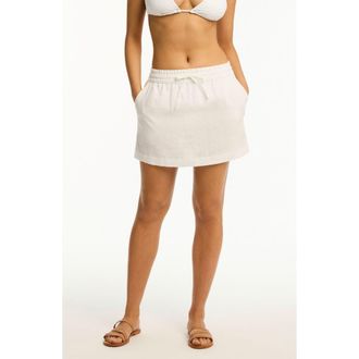Sea Level Australia Beachcomber Cover-Up Skirt in White at Nordstrom Rack, Size Large