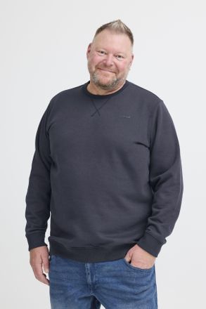 Blend Sweatshirt BLEND Sweatshirt, Herren, Gr. 4XL, blau (schwarz navy), Sweatware, Obermaterial: 50% Baumwolle, 50% Polyester, unifarben, regular fit norma