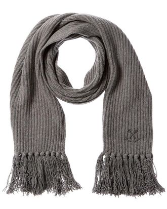 Golden Goose Ribbed Knit Wool Scarf