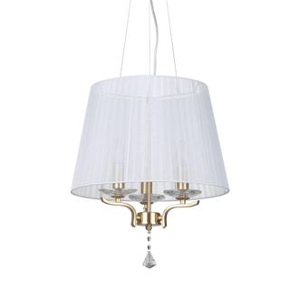 Netlighting Pegaso 3 Light Multi Arm Ceiling Pendant Light Satin Brass in Yellow
