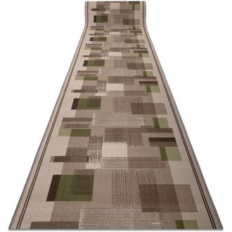 RugsX Runner anti-slip LISTRA gum Geometric beige 80cm beige 80x470 cm
