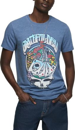 Lucky Brand Grateful Dead Poker Graphic T-Shirt in True Navy at Nordstrom, Size Xx-Large