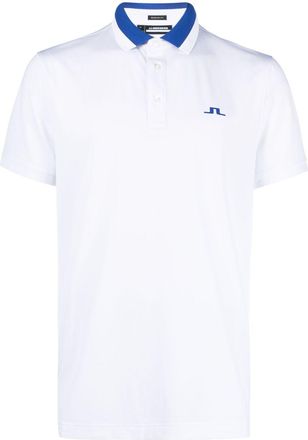 J.Lindeberg Benji logo-print polo shirt - men - Polyester/Elastane - L - White
