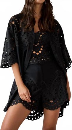 Charo Ruiz Ibiza Dune High-Waist Short In Black