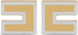 Elisabetta Franchi Orecchini con logo - Oro