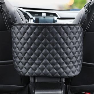 No Brand Bolsa Organizadora Para El Asiento Del Coche, Organizador De Cuero De Gran Capacidad Para El Respaldo Del Asiento Y Bolso De Mano Para El Coche