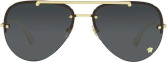 Versace Sunglasses Ve2231 100287 Gold/Dark Gray Unisex