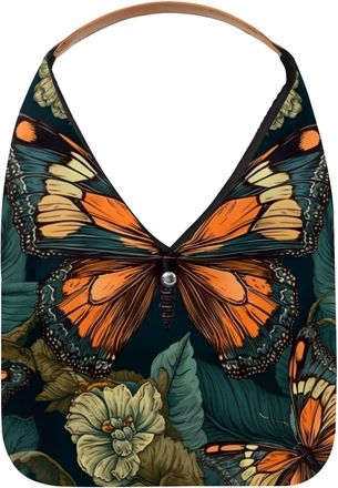 Generic Butterfly Reusable Lightweight Grocery Bags - Foldable Into Compact Pouch, Washable & Sturdy, Multipurpose for Shopping and Travel