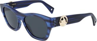 Lanvin LNV604S 400 Mens Sunglasses Blue Size 55