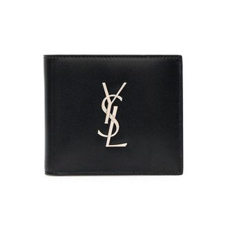 Saint Laurent Leather bi-fold wallet with monogram Man One Size