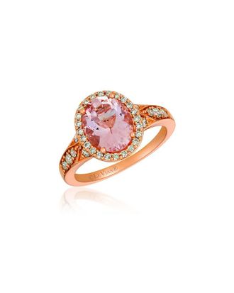 Le Vian 14K Rose Gold 2.19 Ct. Tw. Diamond & Morganite Ring