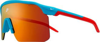 Nike Mens Expedition Shield Mirrored Sunglasses in Blue | NKIO1465X-366