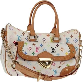 Louis Vuitton Pre-owned Canvas Handtas - Dames - Vintage Handtas - Wit - ONE Size - Vintage