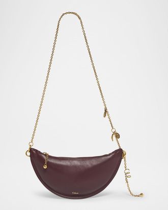 Chloé Icons Curved Shoulder Bag in Leather