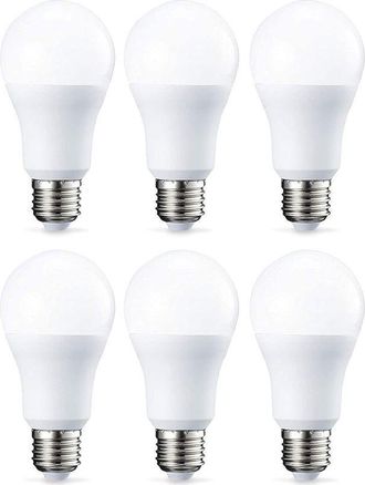 OEM Paquete De 6 Bombillas Led, Casquillo E27, 10 W (equivalente A 75 W), Luz Blanca C&aacute;lida, No Regulables
