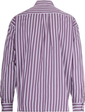 Carhartt Work in Progress Mens Long-Sleeve Shirt Malden Phlox-Malden Stripe Stripe-Phlox Cotton Poplin Stripe/phlox