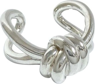 Bottega Veneta Silver Silver 925 Band Ring (Pre-Owned)