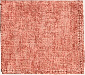 Brunello Cucinelli Mens Solid Silk Pocket Square