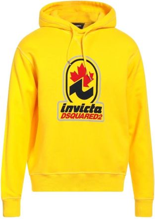 Dsquared2 Hoodie - Heren - Hoodies - Geel - M - Katoen - Hoodies & sweatvesten