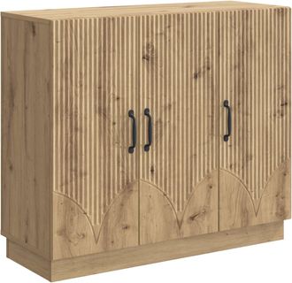 vidaXL Aparador Roble Artisan 89 X 34,5 X 77 Cm Madera De Ingenier&iacute;a Vidaxl