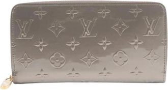 Louis Vuitton Pre-owned Wallets, female, Gray, Size: ONE SIZE Pre-owned Monogram Vernis Long Wallet (bi-fold)