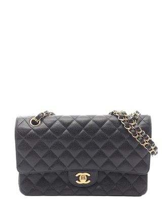 Chanel 2014 Medium Classic Caviar Double Flap shoulder bag - Black