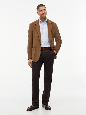 Tommy Hilfiger Mens Heathered Straight Chino - Dark Coffee - 32W x 32L