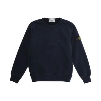 Stone Island Kids Sweatshirt for Boys and Girls - male - Stone Island - Kids Sweatshirts - Blue - 10 Y - Kids