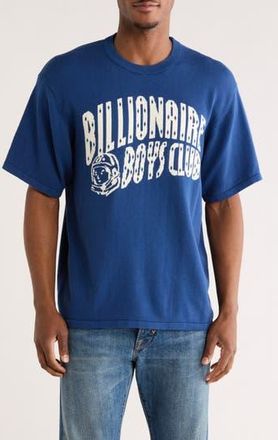 Billionaire Boys Club BB Curve Logo Graphic T-Shirt in Navy Peony at Nordstrom Rack, Size X-Large