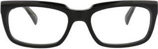 Dunhill 57mm Square Optical Glasses in Black Transparent at Nordstrom Rack