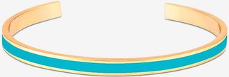 Bangle Up Emaillierter goldener Armreif Bangle 44 mm - Bleu Turquoise