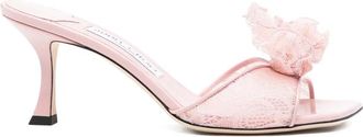 Jimmy Choo London Skye Corsage Lace Sandals