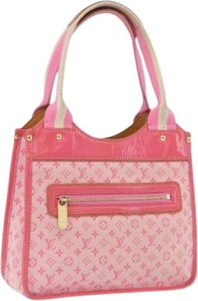 Louis Vuitton Pre-owned Handbags, female, Pink, Size: ONE SIZE Pre-owned Canvas Handbag