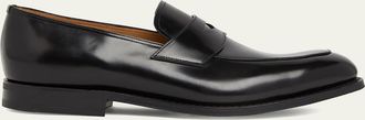 Churchs Mens Hertford Rubber-Sole Leather Penny Loafers