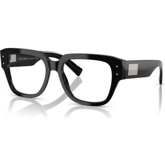 Dolce & Gabbana 52mm Square optical glasses in Black at Nordstrom
