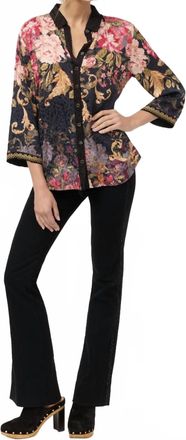 Johnny Was Kimono Sleeve Shirt In Cheri