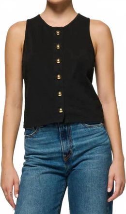 Nation Ltd Abbie Tank Top In Jet Black