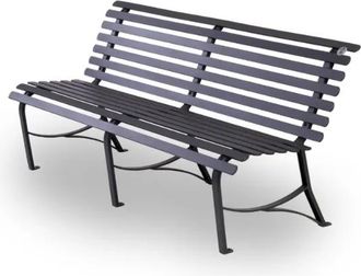 OEM Panca Royal 249 Giochipark Metallo Schienale Verniciata Grigio Micaceo