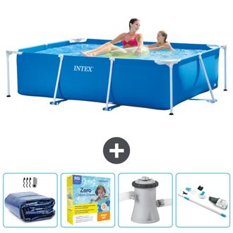 Intex Piscina Con Estructura Rectangular - 220x150x60 Cm - 5-piezas Scb12