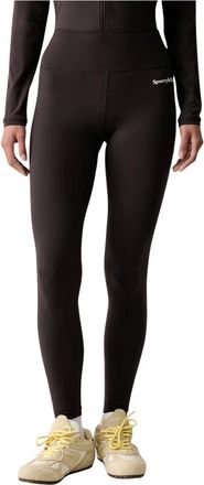 Sporty & Rich Serif Leggings - Trousers - Mujer - Marr&oacute;n - S