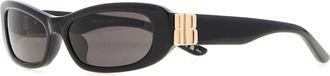 Balenciaga Black Acetate Cosmo Sunglasses