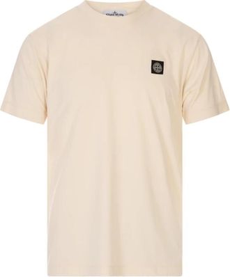 Stone Island 60/2 Katoen Jersey T-Shirt - Heren - T-shirts - Wit - XL - Katoen - Tops