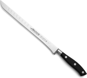 Arcos Cuchillo jamonero acero inoxidable forjado nitrum 250 mm mango negro