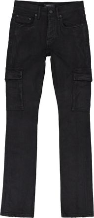Purple Jeans svasati P004 Resin Cargo Black - Nero