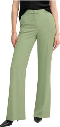 Sandro Ferrone Broeken, Dames, Groen, L, Polyester, Wijde broek