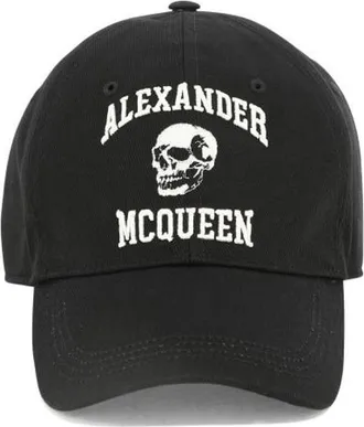 Alexander McQueen Logo Embroidery Cap Black 759450-4105Q-1078