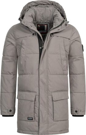 Alessandro Salvarini Heren Winterjas AS-458 - Klassieke Parka Met Fleecevoering & Afneembare Capuchon