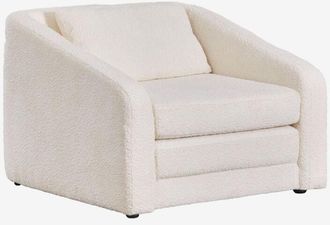Sklum Sklum - Poltrona letto in tessuto boucl&eacute; Dalila