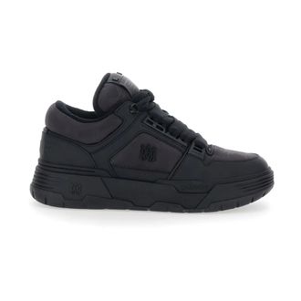 Amiri Schoenen, Heren, Zwart, 40 EU, Leer, Ma-1 Low-Top Sneaker