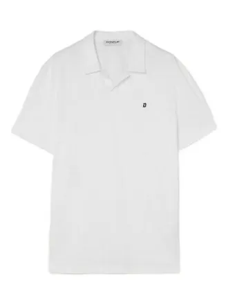 Dondup Katoenen poloshirt met logo - Wit